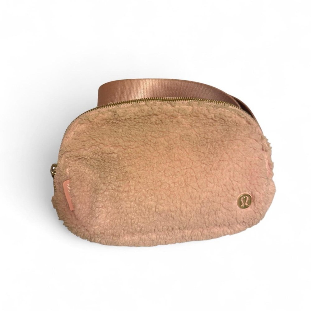 Pink Sherpa Lululemon Belt Bag